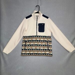 NWOT LL Bean Womens Sweater Fleece Sherpa Hybrid Pullover Size XS